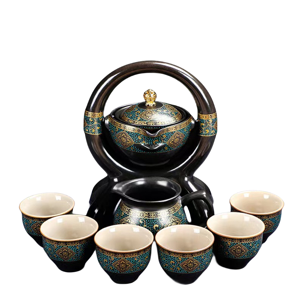 Wisteria Flower One Pot Six Cups Tea Set