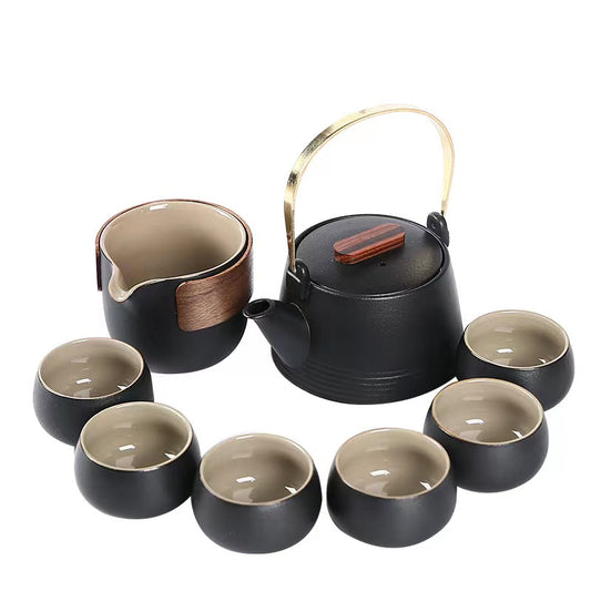 Leisurely Simple Beam Teapot Tea Set