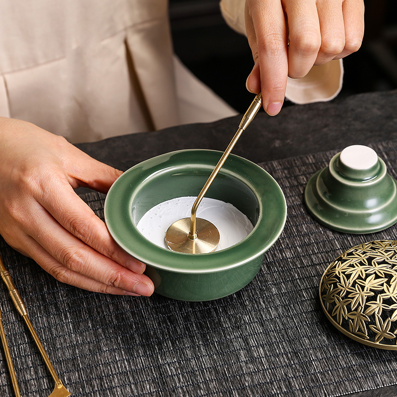 Yue Kiln Celadon Song Rhyme Incense Stove Set