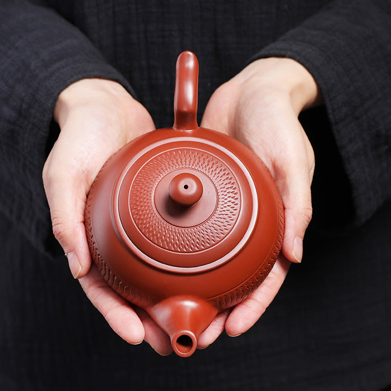 Raw Ore Purple Sand Jumping Knife Purple Sand Pot Tea Set