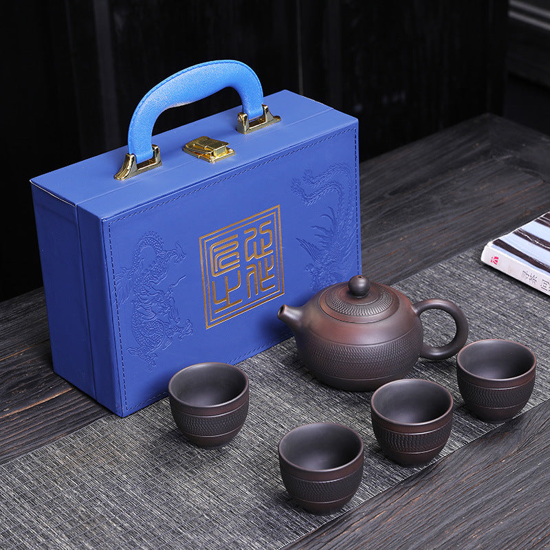 Jianshui Purple Pottery Portable Outdoor Travel Tea Set
