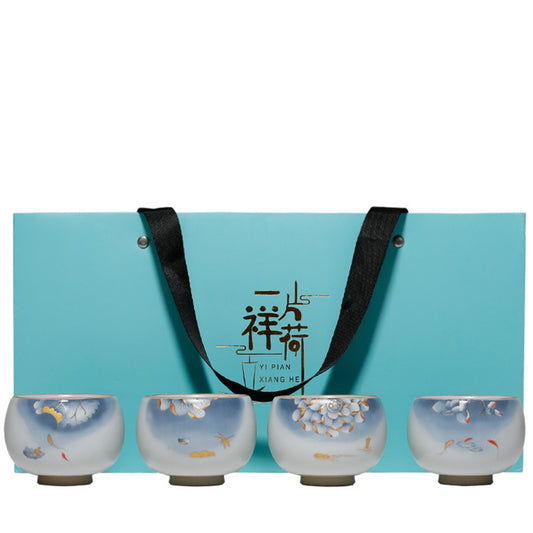 Lotus Pond Charm Tea Cup Set