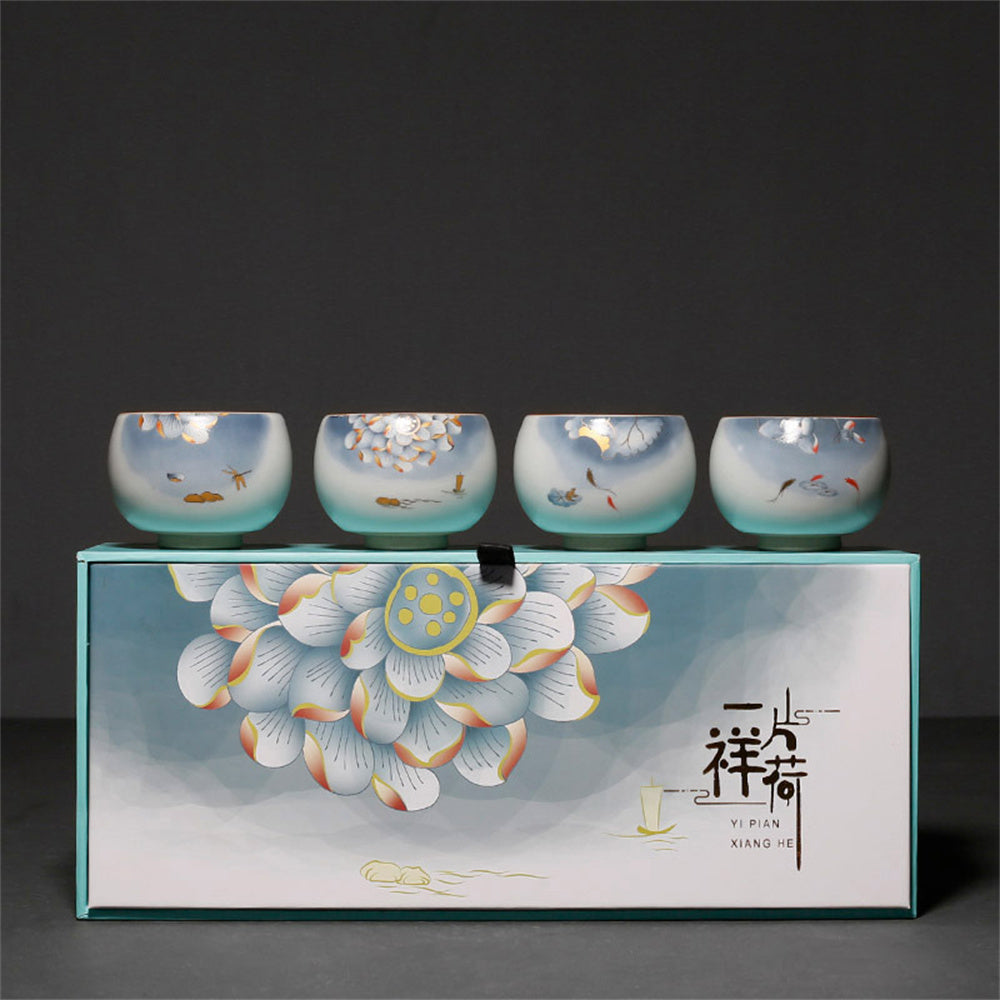 Lotus Pond Charm Tea Cup Set