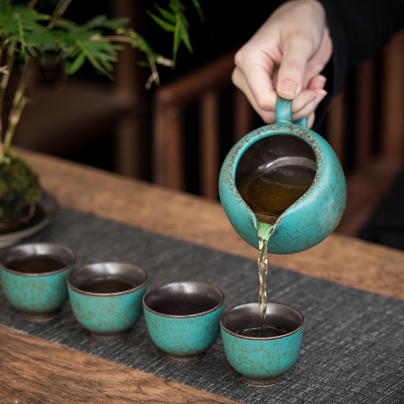 Banana Leaf Automatic Tea Set