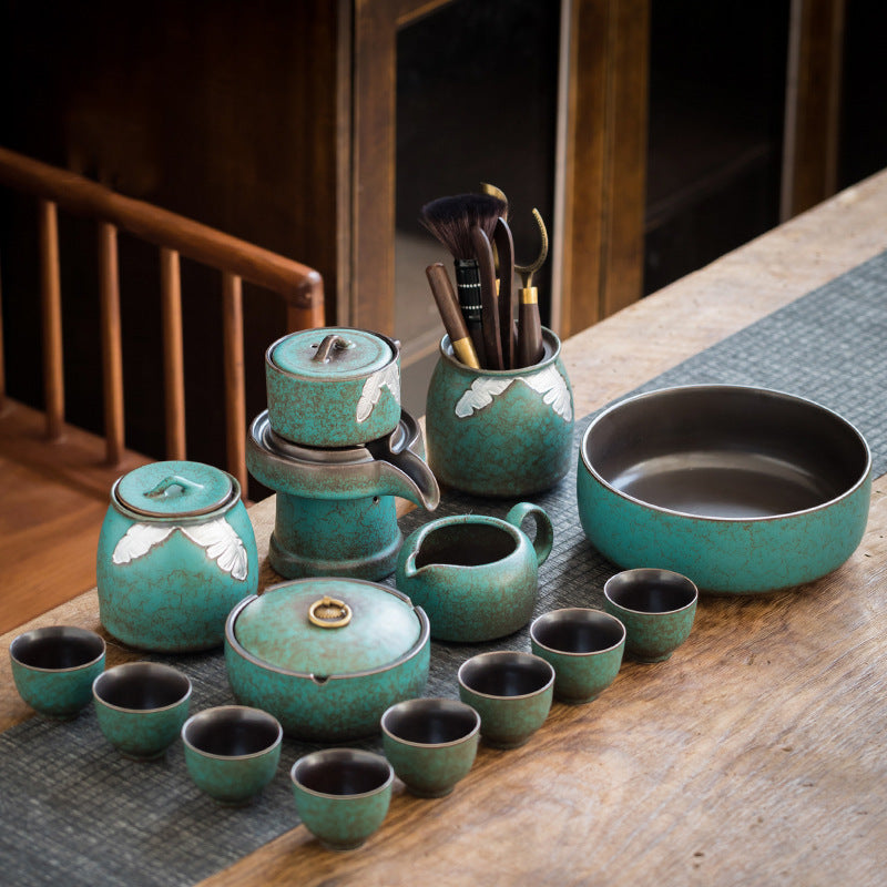 Banana Leaf Automatic Tea Set