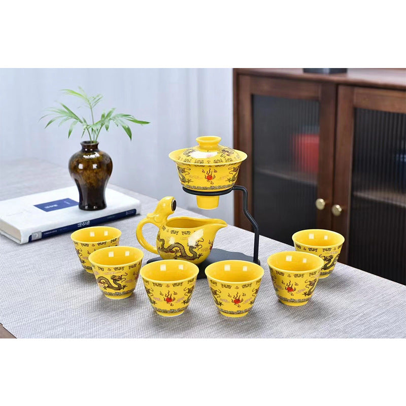 Auspicious Magnetic Automatic Tea Set