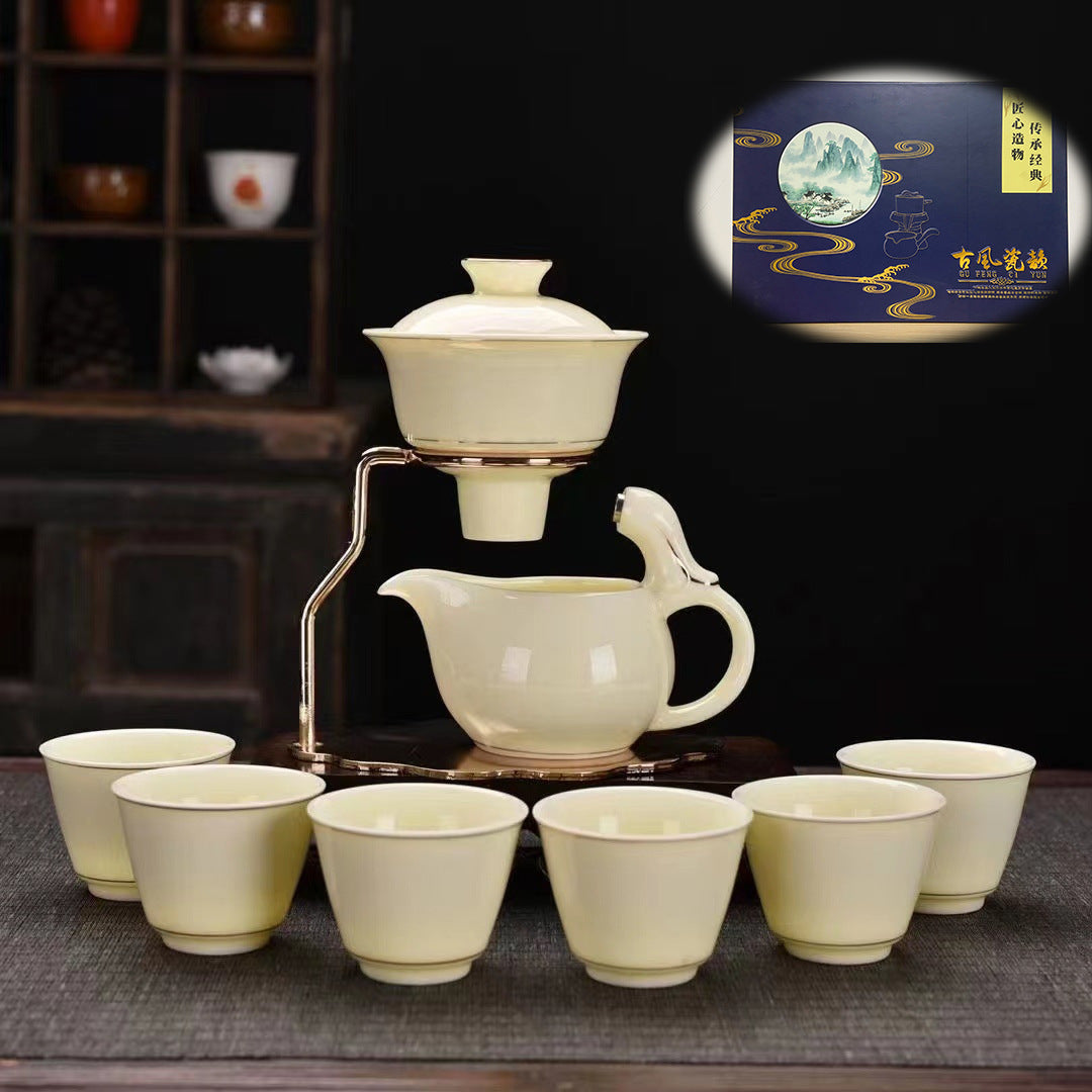 Auspicious Magnetic Automatic Tea Set
