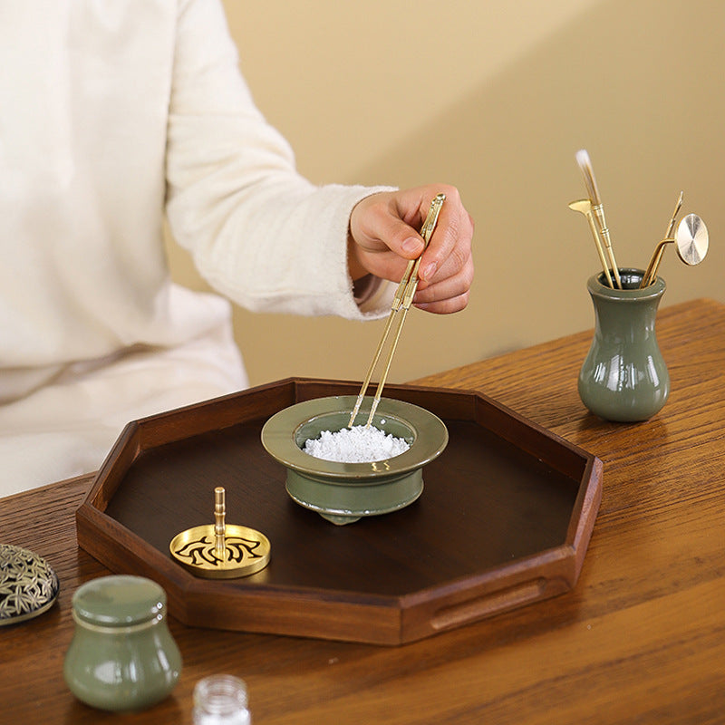 Yue Kiln Celadon Butterfly Fragrant Seal Set