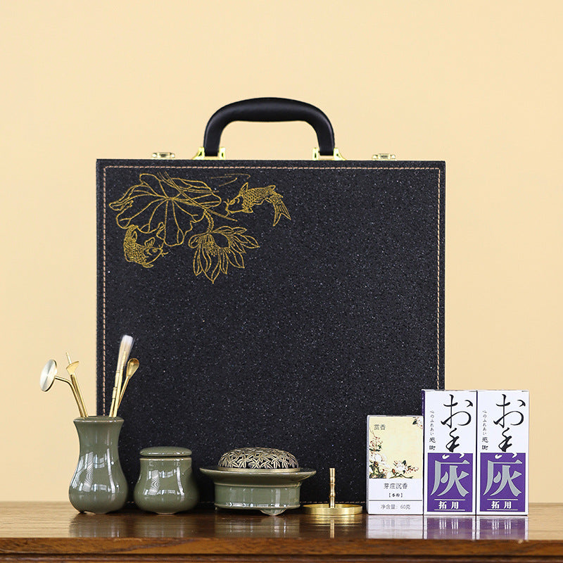 Yue Kiln Celadon Butterfly Fragrant Seal Set