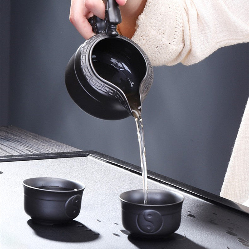 Longteng Taichi Purple Clay Tea Set