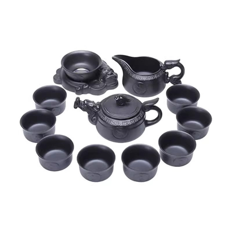 Longteng Taichi Purple Clay Tea Set
