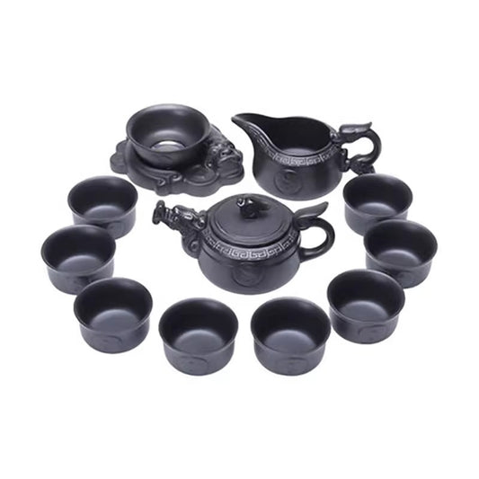 Longteng Taichi Purple Clay Tea Set