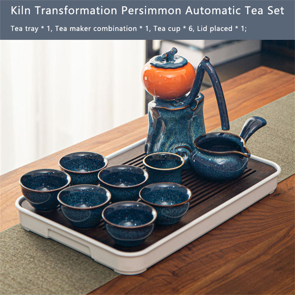 Kiln Transformation Persimmon Automatic Tea Set