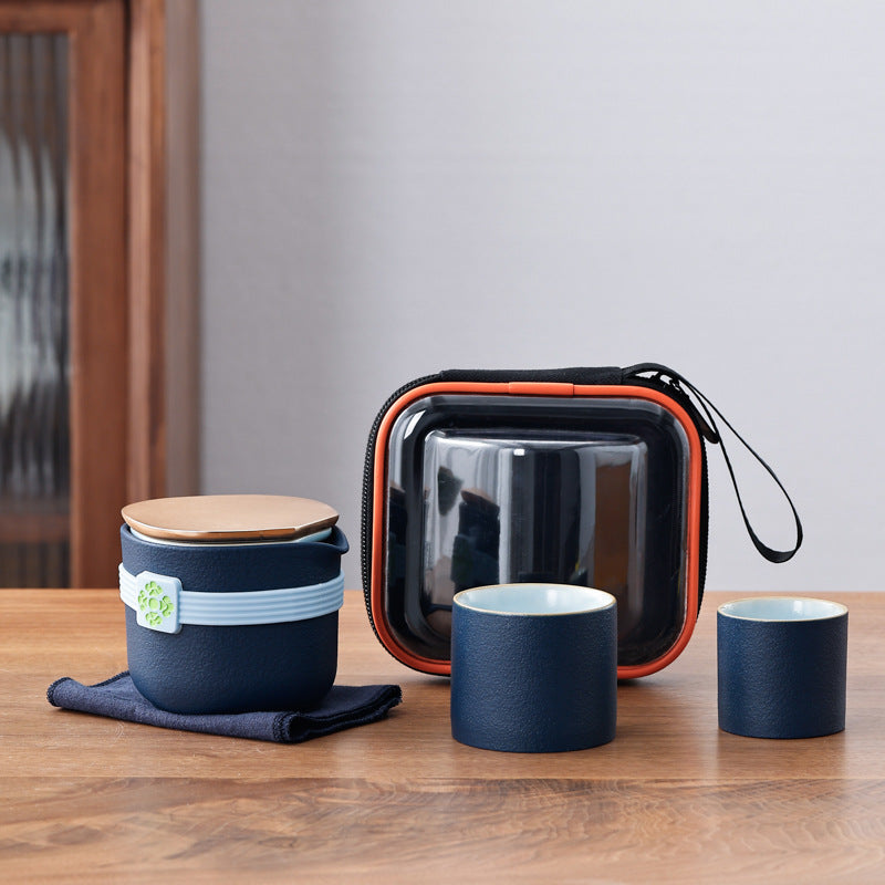Window flower element travel tea set