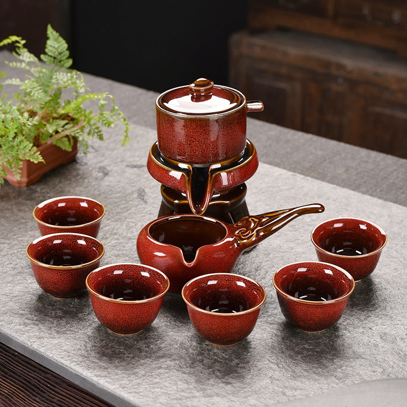 Rabbit Hair Kiln Variety Automatic Tea Set