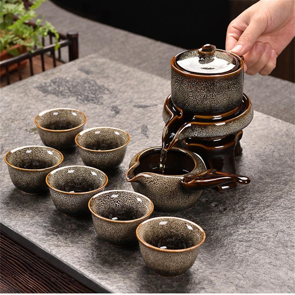 Rabbit Hair Kiln Variety Automatic Tea Set