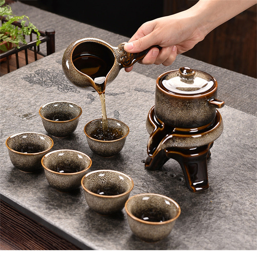 Rabbit Hair Kiln Variety Automatic Tea Set