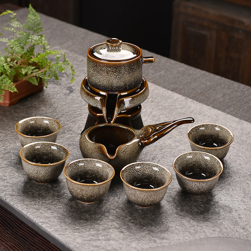 Rabbit Hair Kiln Variety Automatic Tea Set