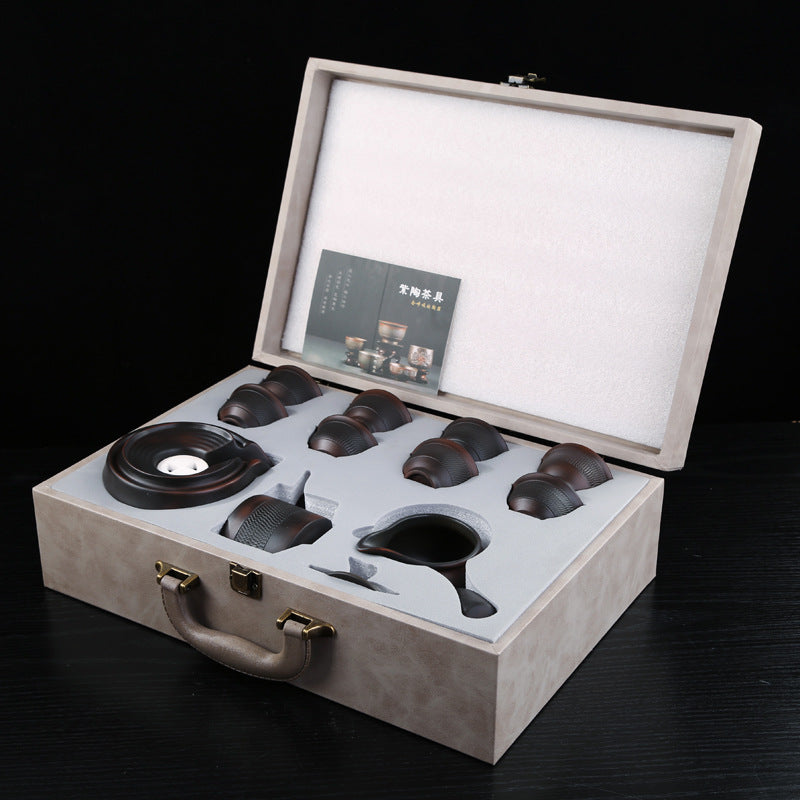 One Tea One Utensil Jianshui Purple Pottery Automatic Tea Set