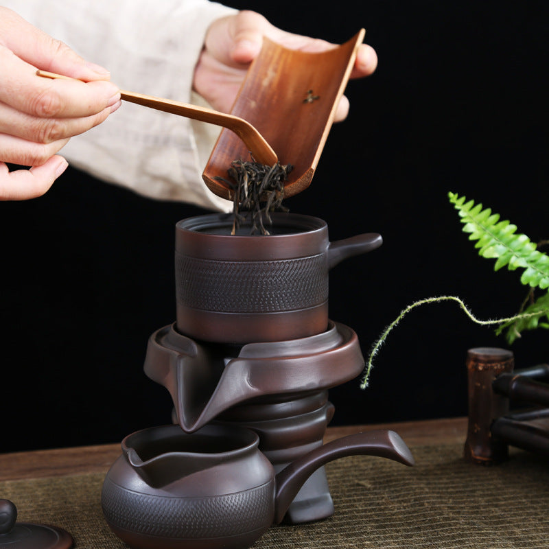 One Tea One Utensil Jianshui Purple Pottery Automatic Tea Set