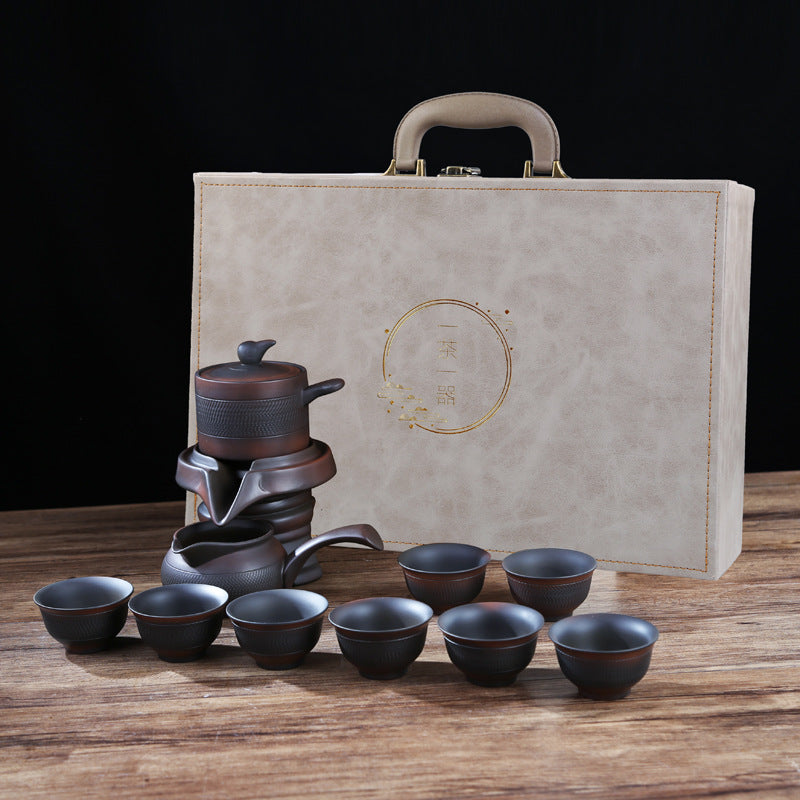One Tea One Utensil Jianshui Purple Pottery Automatic Tea Set