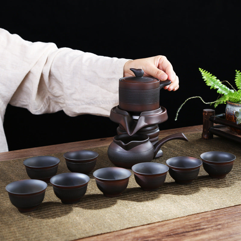 One Tea One Utensil Jianshui Purple Pottery Automatic Tea Set