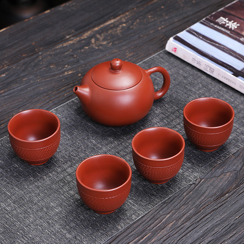 Cinnabar purple sand One Pot Four Cups Set