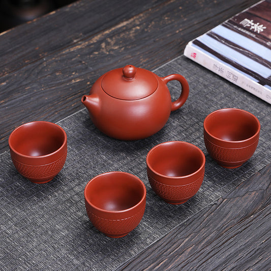 Cinnabar purple sand One Pot Four Cups Set