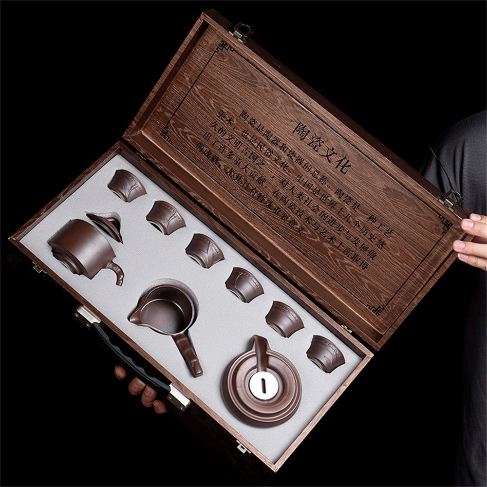 Bamboo Automatic Tea Set Gift Box Set