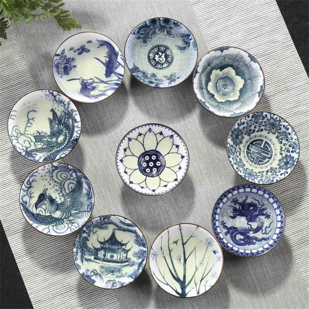Hand-Painted Cone Teacup
