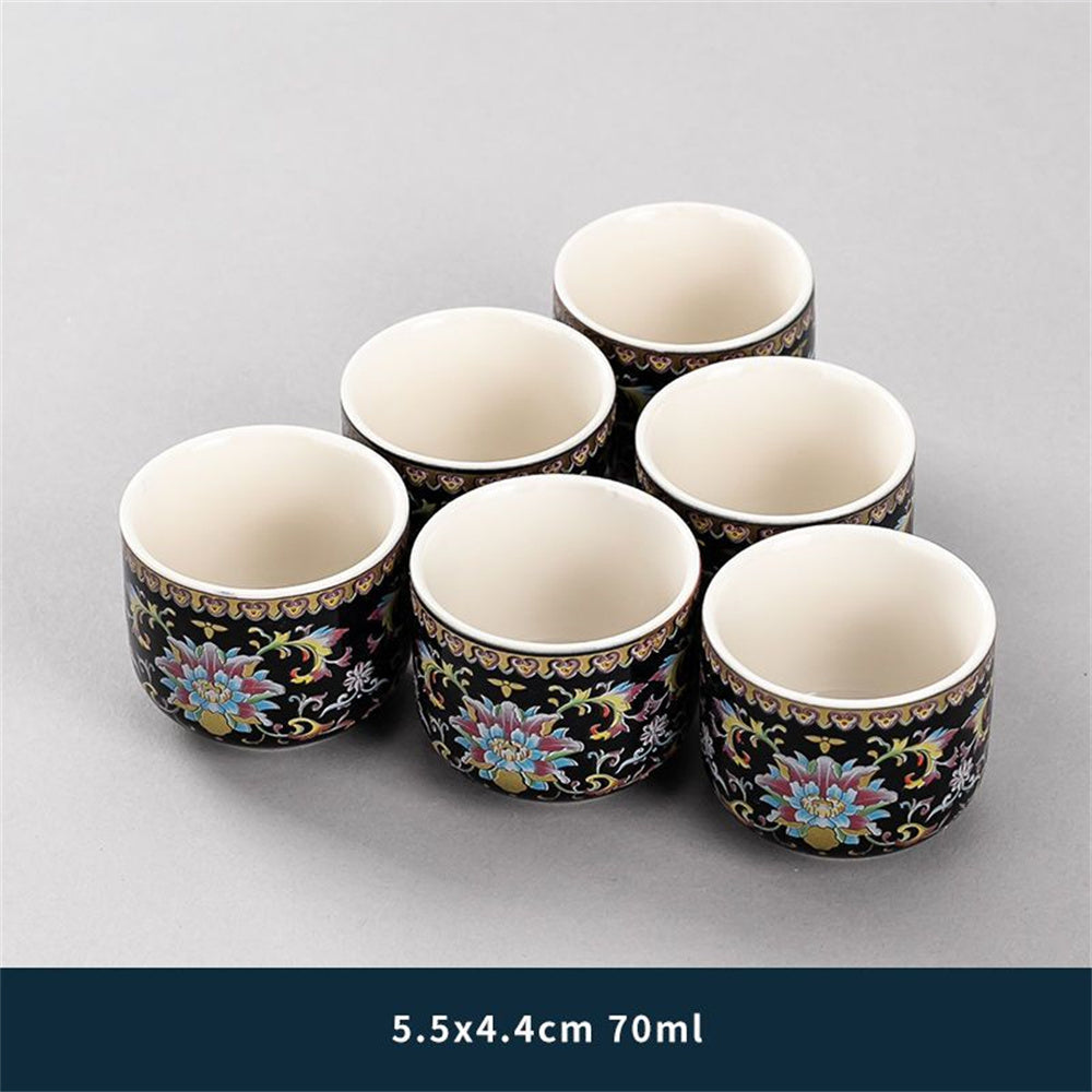 Enamel Wisteria Flower Cup