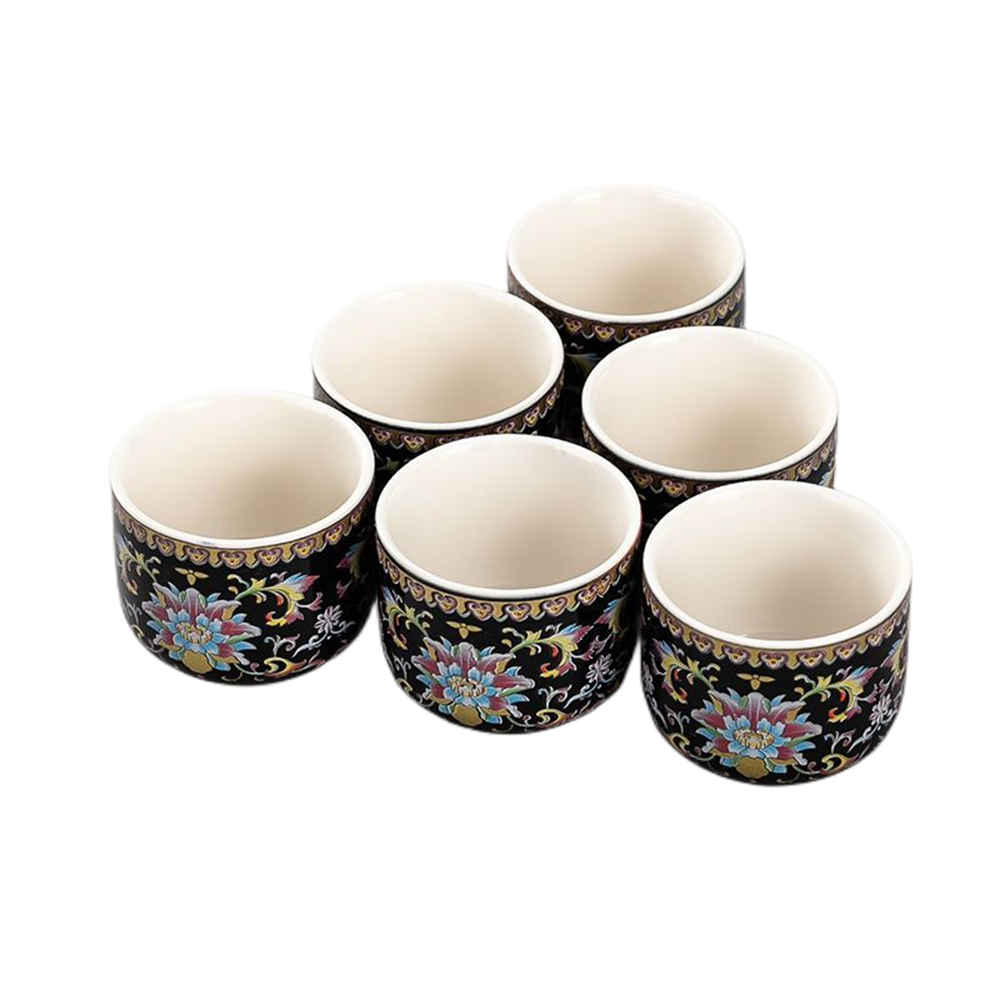 Enamel Wisteria Flower Cup