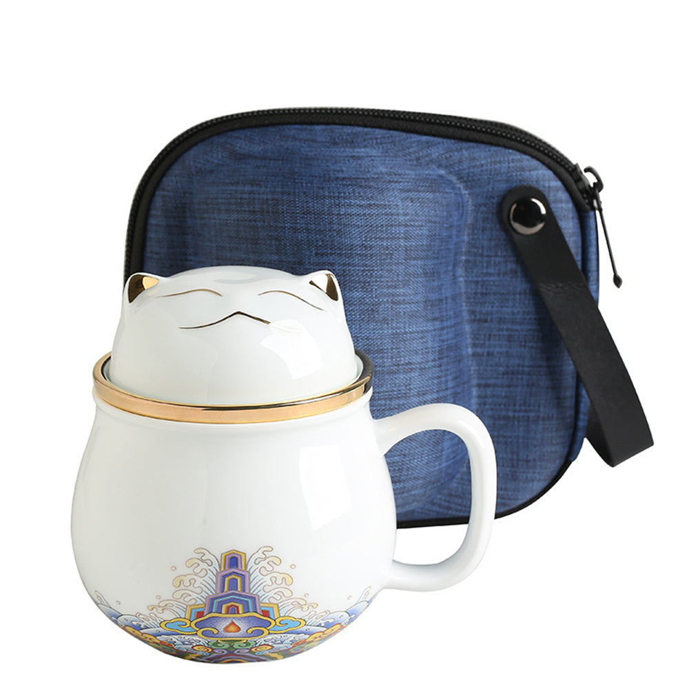 Cute Cat That Attracts Wealth Coffee Cup Office Mug