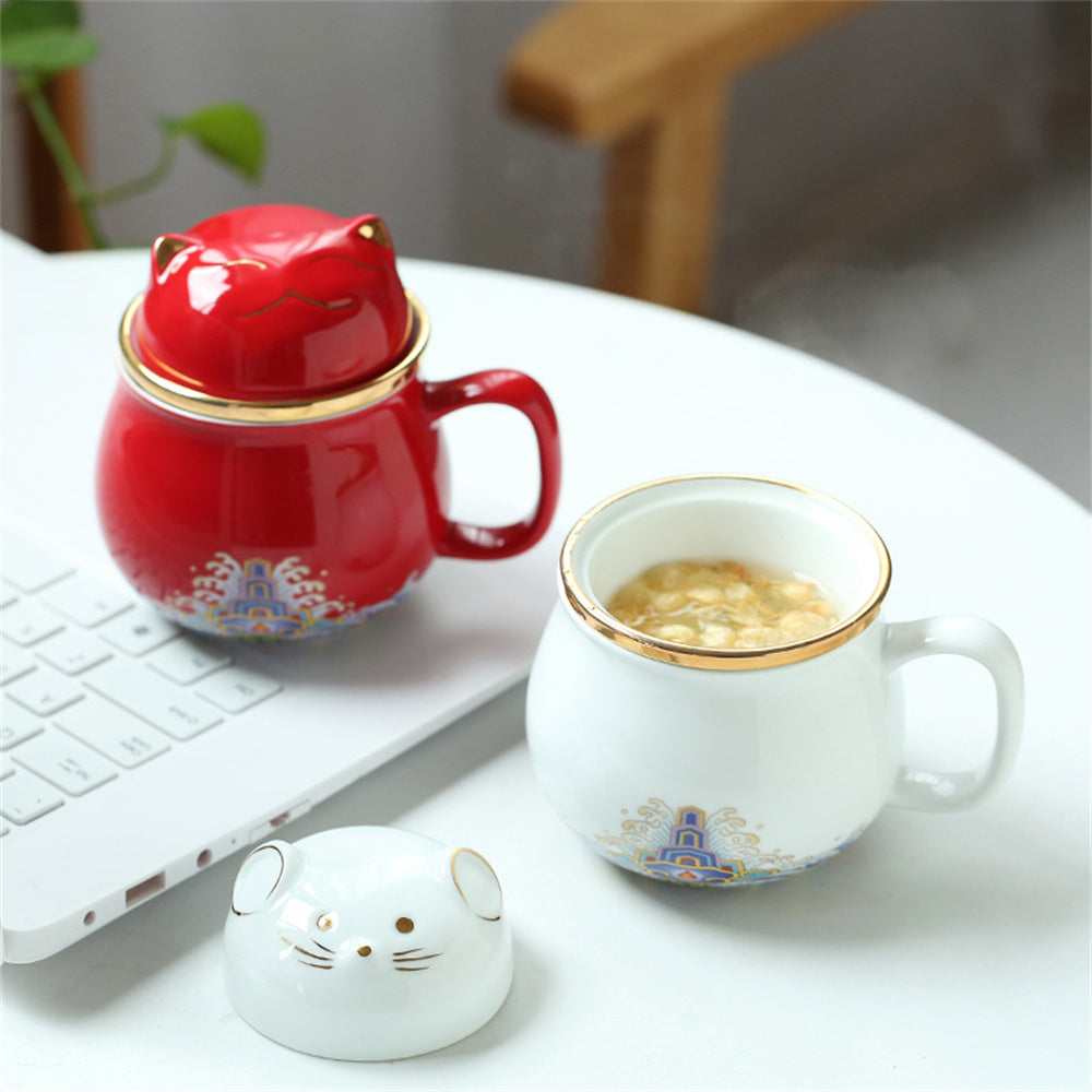 Cute Cat That Attracts Wealth Coffee Cup Office Mug