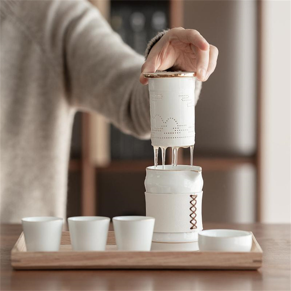 Eagle Mouth Small Waist Travel Tea Set