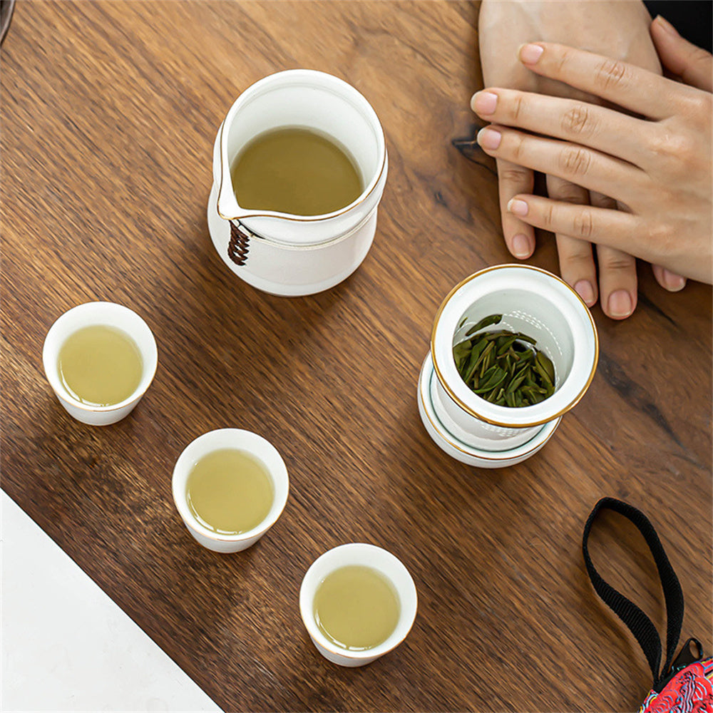 Eagle Mouth Small Waist Travel Tea Set