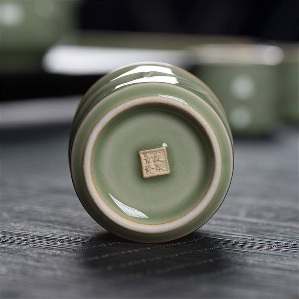 Longquan Celadon Bamboo Sample Tea Cup