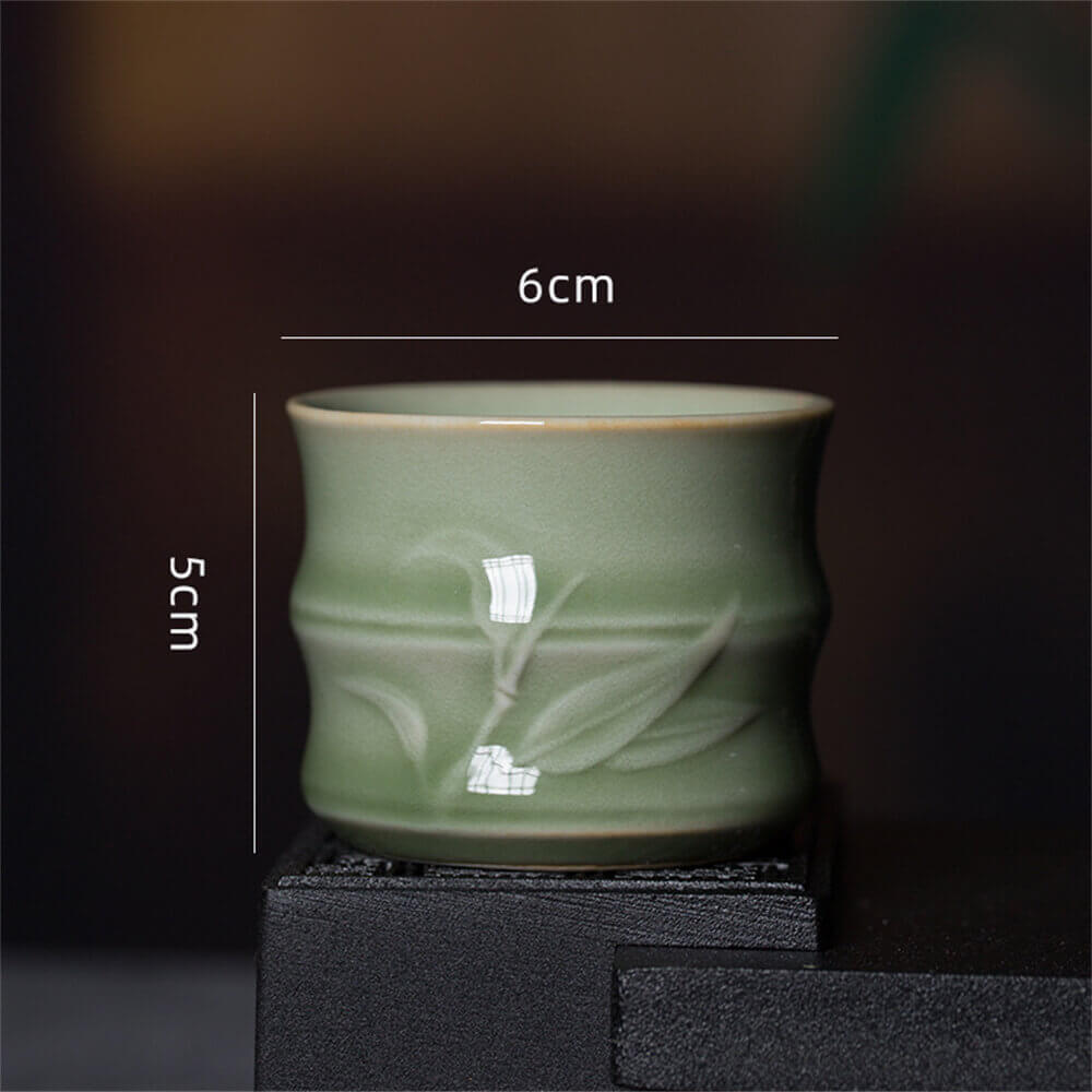 Longquan Celadon Bamboo Sample Tea Cup