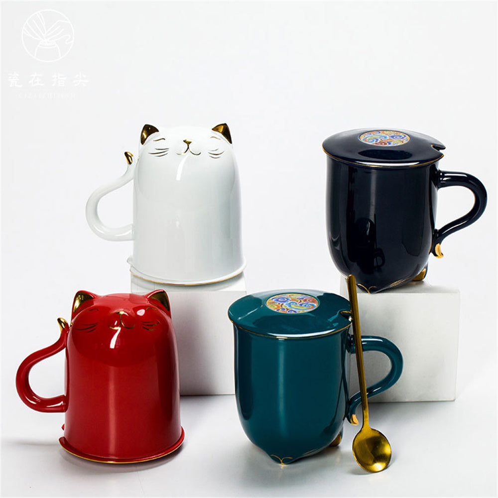 Lucky Cat Ceramic Mug