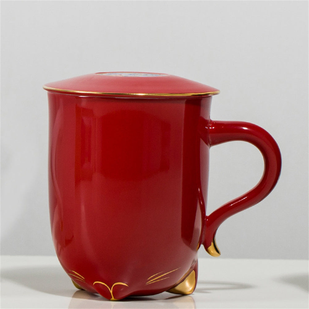 Lucky Cat Ceramic Mug
