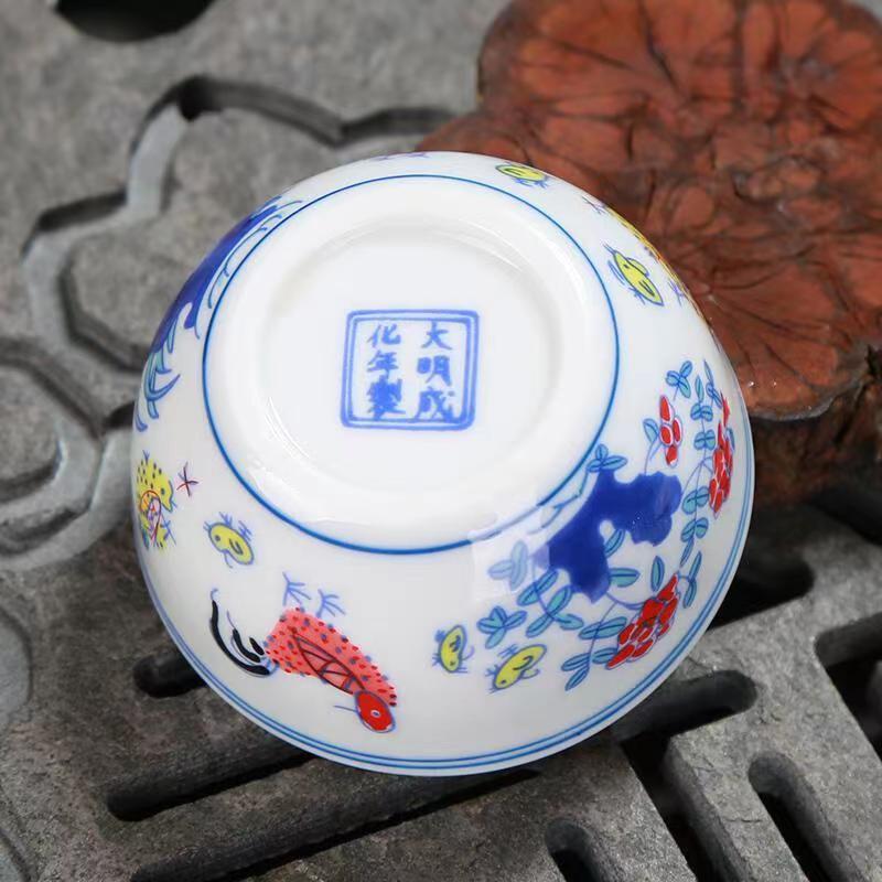 Hand Painted Chicken Cup