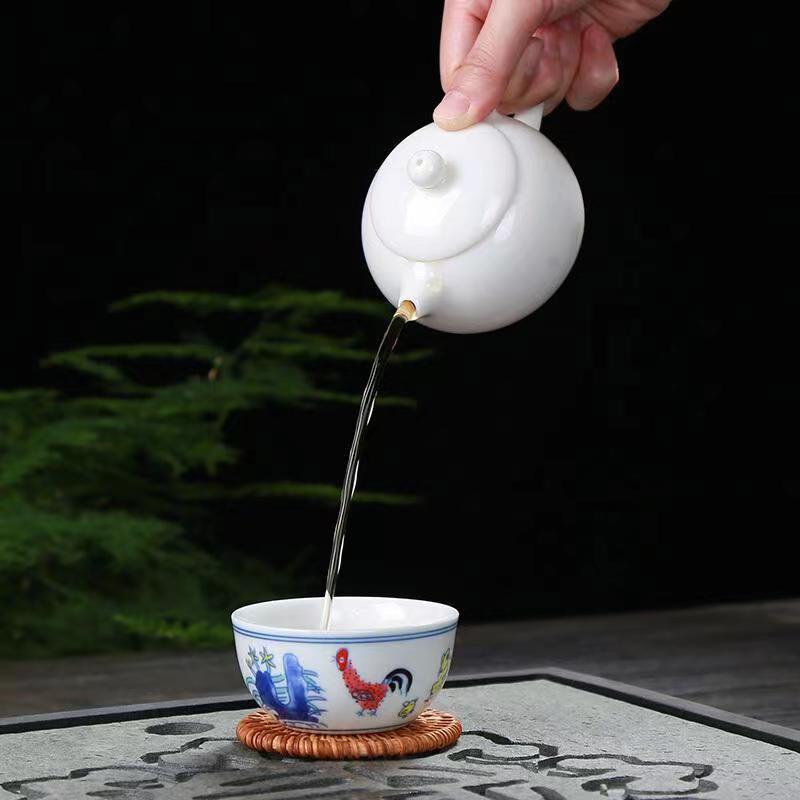 Hand Painted Chicken Cup