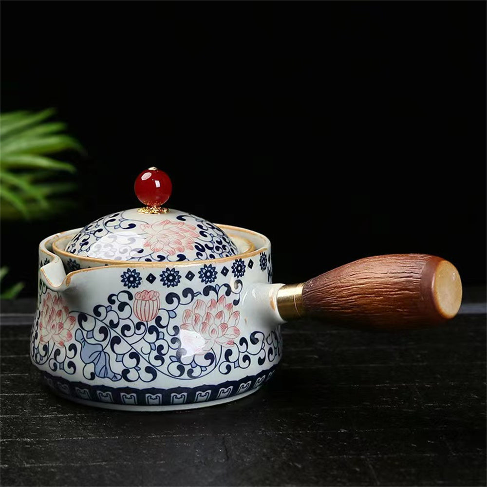 Vintage Lotus Swinging Teapot Travel Tea Set