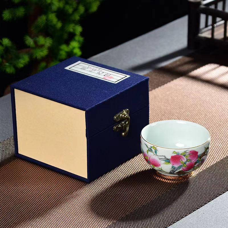 Nine Peach Auspicious Cup