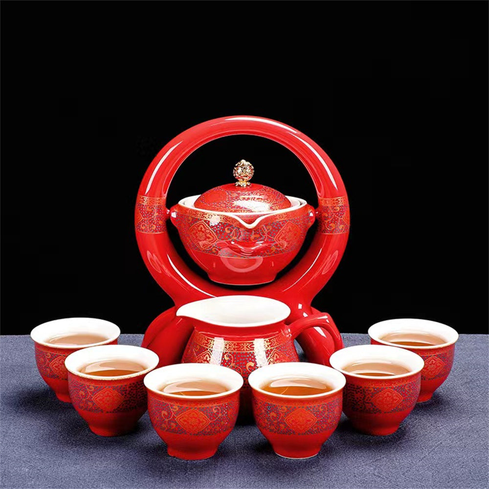 Wisteria Flower One Pot Six Cups Tea Set