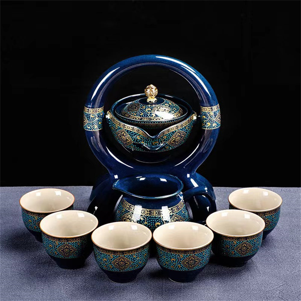 Wisteria Flower One Pot Six Cups Tea Set