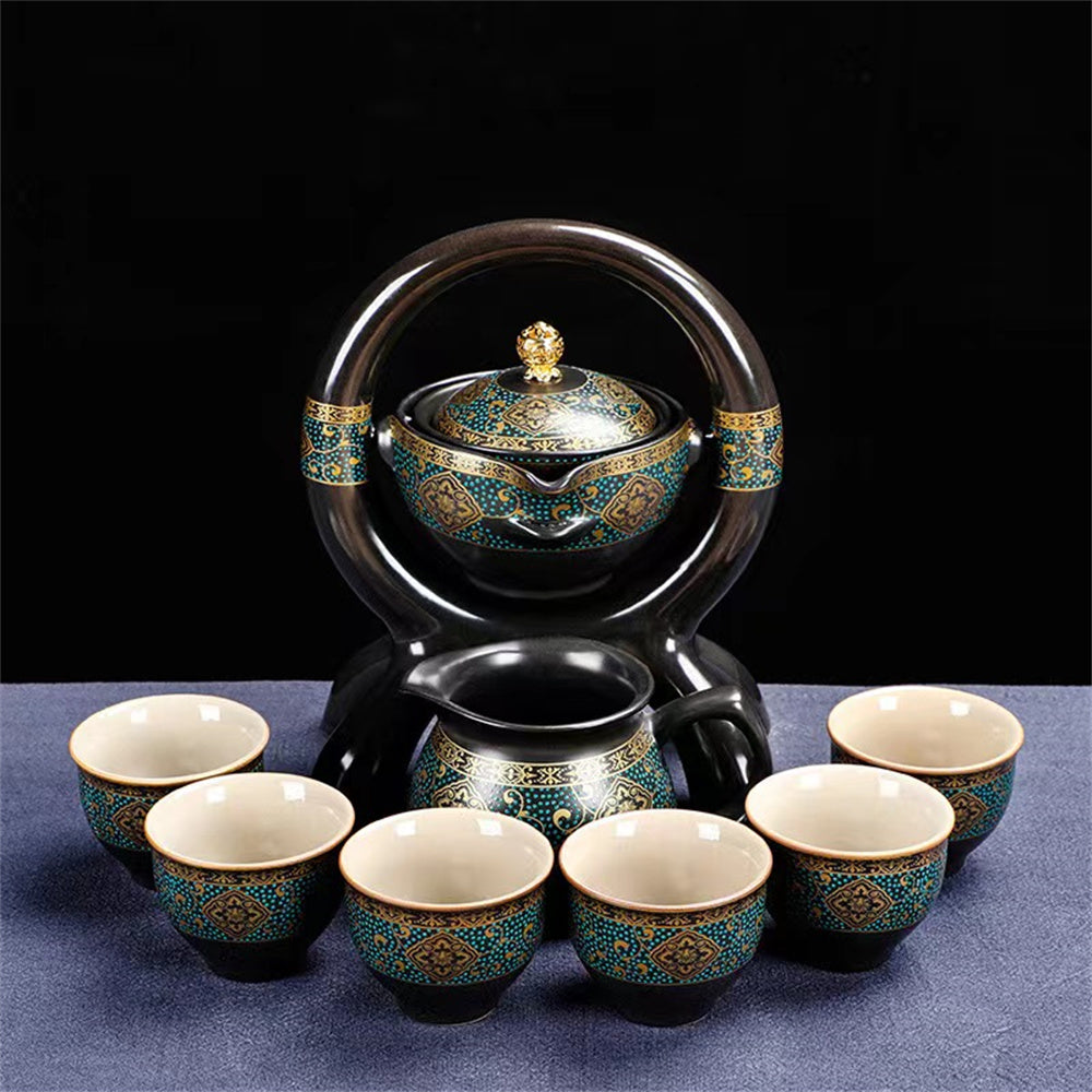 Wisteria Flower One Pot Six Cups Tea Set