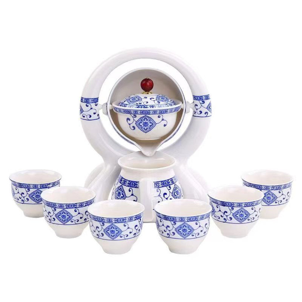 Wisteria Flower One Pot Six Cups Tea Set