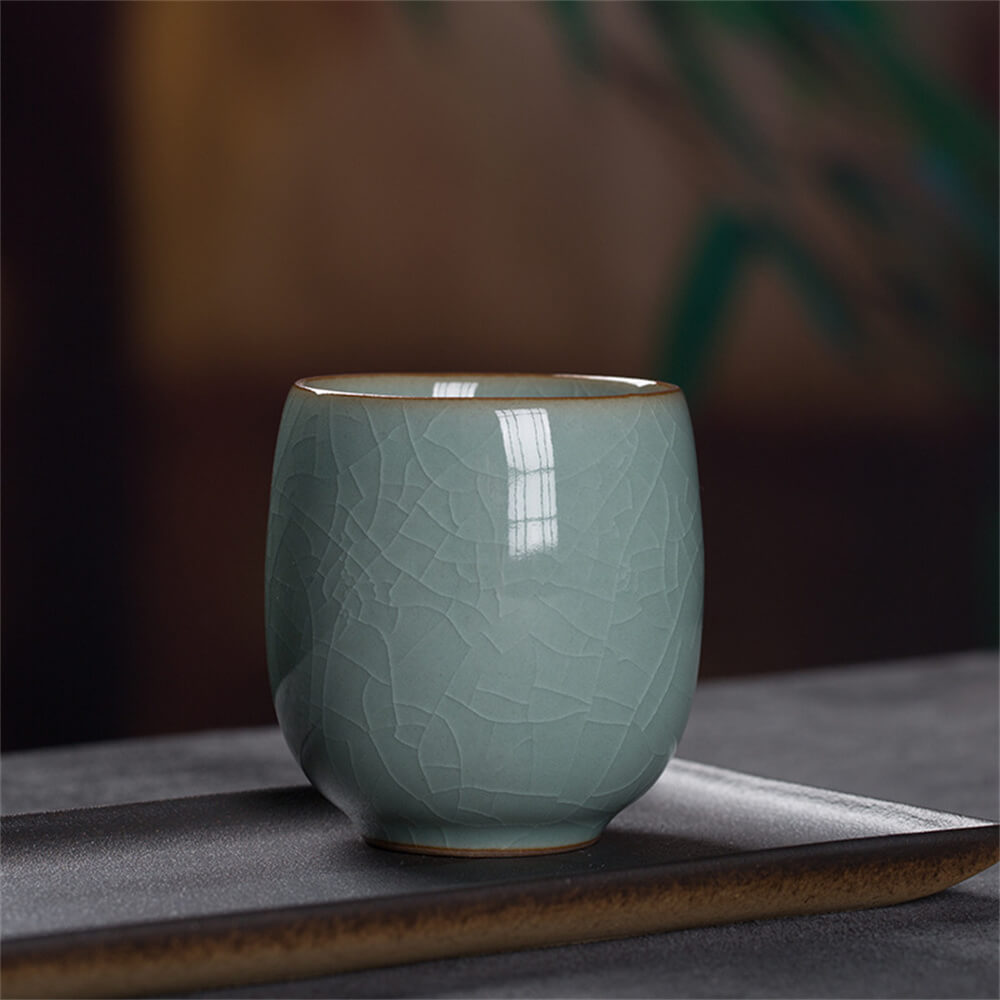Sample Tea Cup of Longquan Celadon Elder Brother Kiln
