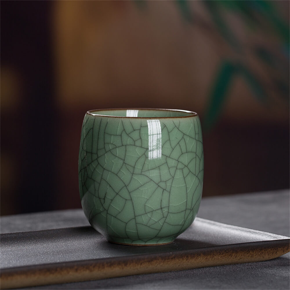 Sample Tea Cup of Longquan Celadon Elder Brother Kiln